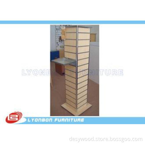 Melamine Finished Slatwall Display Stands Customized With M